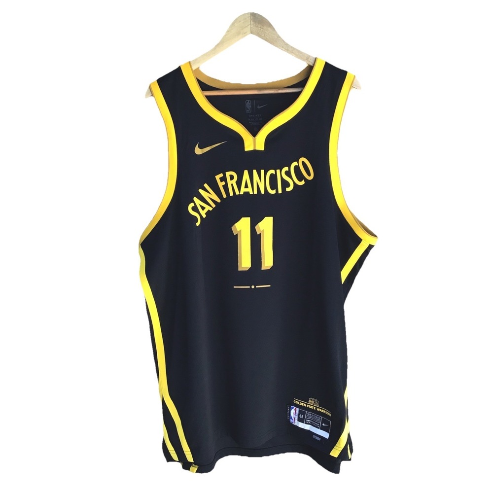 Nike Klay Thompson #11 Warriors City Edition Swingman Jersey Black 2XL NBA